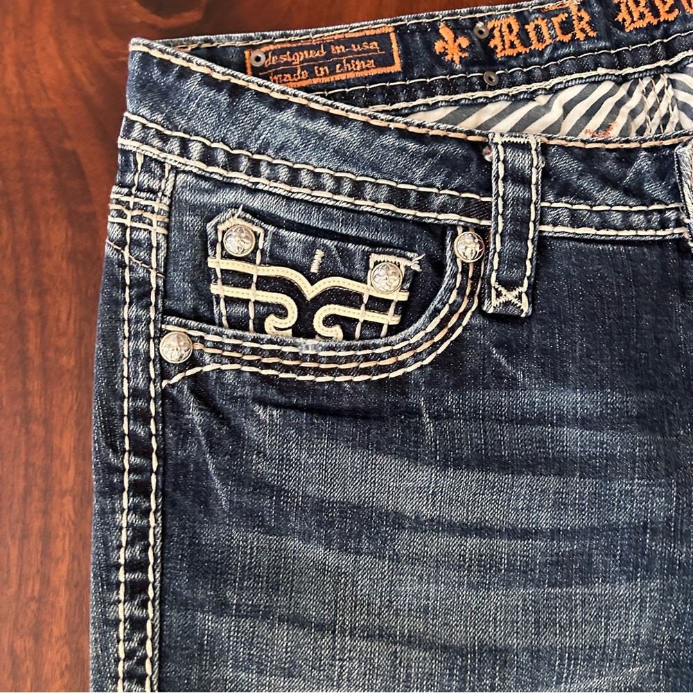 Rock Revival Jamila Boot Jeans Size 30 - Picture 9 of 13